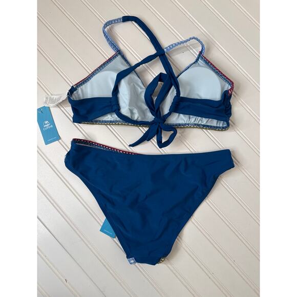 NWT Cupshe Two Piece Swimsuit Superbloom Crossback Top & V-Waist Bottom BUNDLE S - Picture 6 of 6